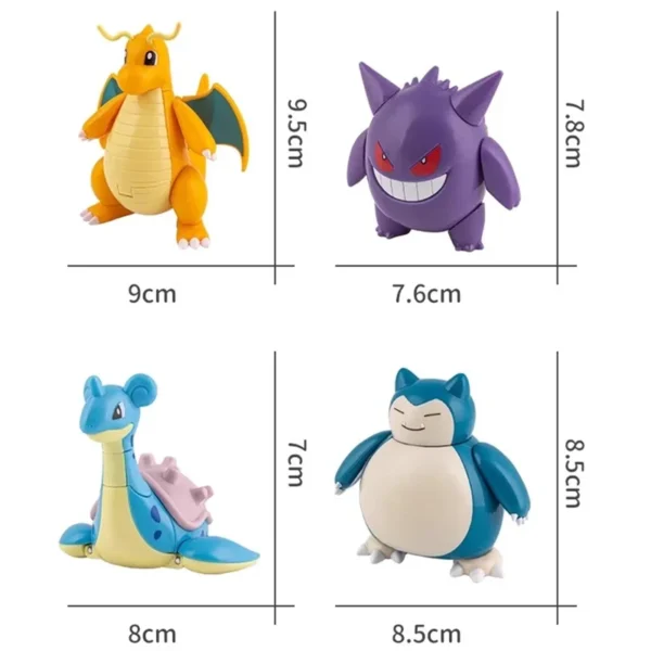 Pokemon Figures Pikachu Pocket Monster Charizard Poke Ball Gengar Dragonite Snorlax Action Figure Children's Toy Gifts - Image 5