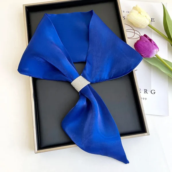 Fashion Small Silk Scarf Women Neckerchief Bandana Female Small Ear Scarf Korean Style Tie Bag Headband Decoration Neck Scarf - Image 5
