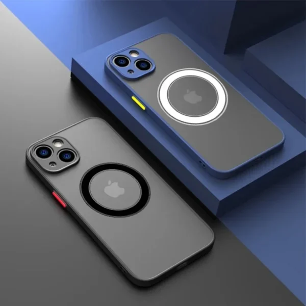 kf-Sc81b21cfc85d4c6cbbce307e05e98e06s Luxury Magsafe Matte Phone Case For iPhone 11 12 13 14 15 16 Pro Max Plus Mini Magnetic Bumper Shockproof Transparent Cover - Image 1