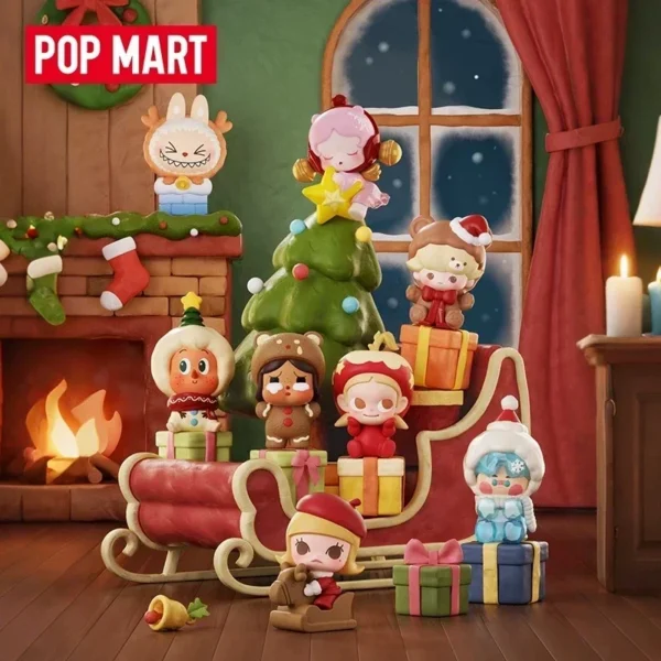 POP MART POP BEAN Christmas Mystery Blind Box Toy Figurines Collectible Home Decor Ornament Series Blind Bag Guess Toys - Image 2