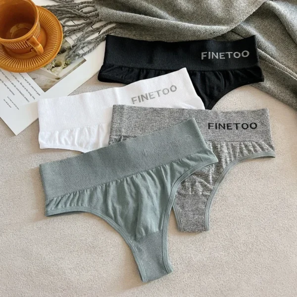 3Pcs Women Seamless High Waist G-string Ladies M-2XL Thongs Comfortable Bikini Panties Thong Underpants Girls Underwear Lingerie - Image 3