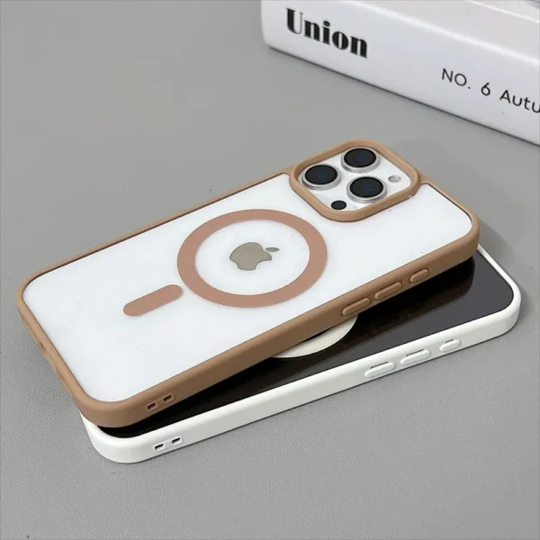 Luxury Original Magsafe Transparent Phone Case For iPhone 16 Plus 15 Pro Max 14 13 12 11 Mini Magnetic Protective Clear Cover - Image 3