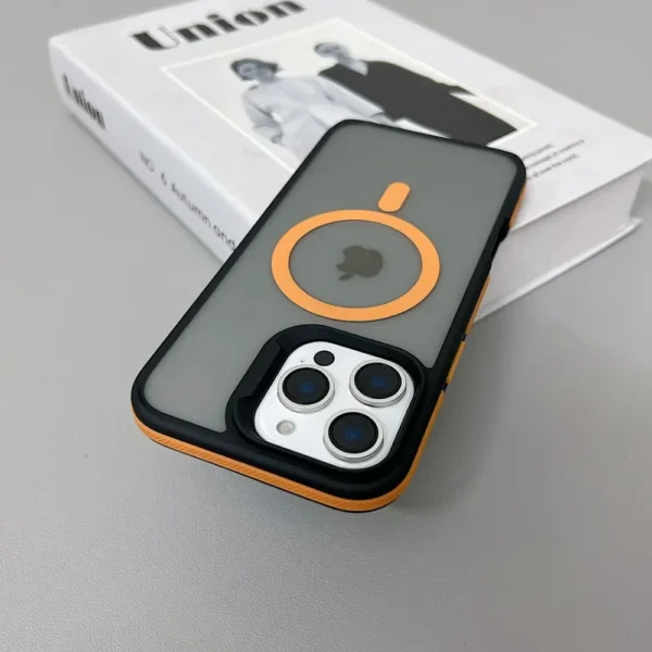 Luxury Magnetic Color Matte Translucent Armor Shockproof Case For iPhone 11 12 13 14 15 16 ProMax Magsafe Wireless Charge Cover - Image 2