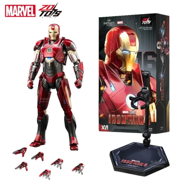 ZD Toys Iron Man MK15 MK16 War Machine MK2 Action Figure Iron Man Mk47 MK35 Red Snapper 1/10 Scale Iron Man Collections Gift - Image 2