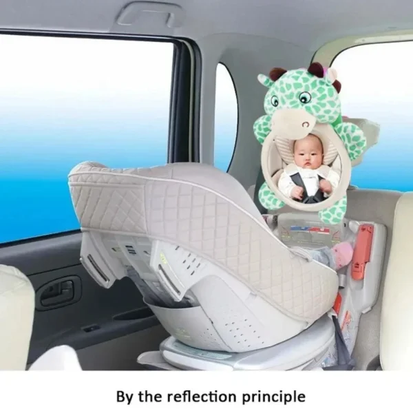 Baby Car Mirror Safety Car Seat Mirror Rear Facing Car Seat Mirror Wide Crystal Clear View Shatterproof Car Kids Monitor - Image 6