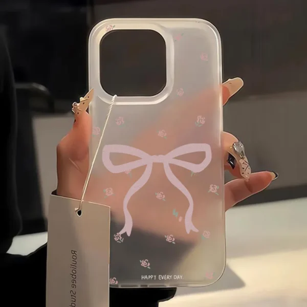 Cute Flower Love Heart Phone Case For iPhone 15 Case iPhone 13 16 12 14 11 17 Pro Max 13 Mini Shockproof Clear Cover Soft Funda - Image 5