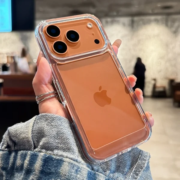 Luxury Transparent Acrylic Phone Case For iPhone 11 12 13 14 15 16 17 Pro Max Plus Air Shock Proof Bumper Clear Cases Cover - Image 3
