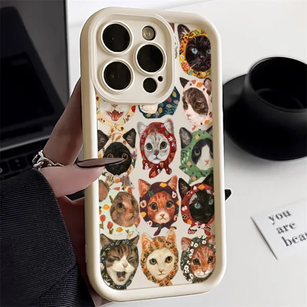 Cute Flower Phone Case For iPhone 16 Pro Case iPhone 13 11 14 15 12 17 Pro Max 16E XR 7 8 Plus SE Cartoon Frog Strawberry Cover - Image 4