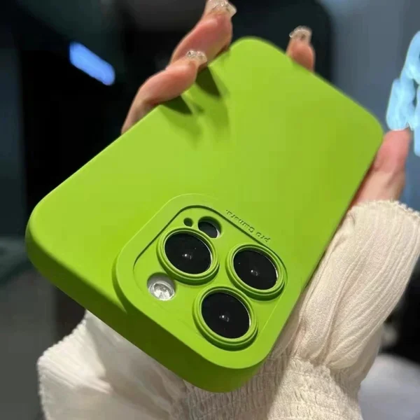 Luxury Liquid Silicone Phone Case For iPhone 11 12 13 14 15 16 17 Pro Max Air Plus Soft Shockproof Bumper Cases Cover - Image 5