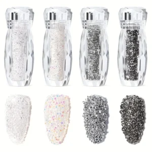 Glitter Caviar Nails Rhinestones Fairy Micro Crystal Beads 3D AB Crystal Nail Art Accessories DIY Design Manicure Decoration