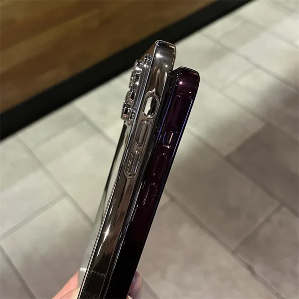 Luxury Plating For Magsafe Wireless Charge Case For iPhone 16 15 14 13 12 17 Pro Max Plus 16E Clear Soft Magnetic Silicon Cover - Image 3