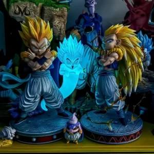 Dragon Ball Z Figures Super Saiyan Gotenks Anime Figurine Ghost Squad Model Statue Doll Collection Decoration Kids Toys Gift