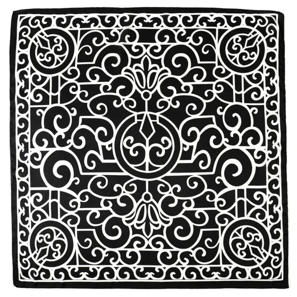 Luxury Brand Square Silk Scarf Women Hairband Design Printed Small Satin Shawls Foulard Neckerchief Female Headbands Bandana - Image 3