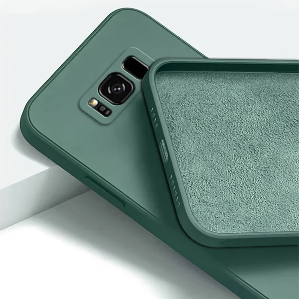 Squares Liquid Silicone Phone Case for Samsung Galaxy S8 S9 S10 Note 9 10 Plus A32 A51 A52 A54 4G 5G Soft Shockproof Back Cover - Image 5