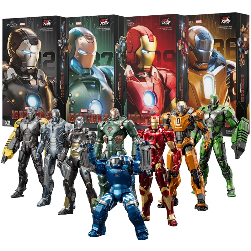 kf-Sdee8efc391a24c5384aae2a76cfcf546m ZD Toys Iron Man MK35 Red Snapper Action Figure Iron Man Mk41 Mk47 Tank MK24 MK22 1/10 Scale Iron Man Collections Gift - Image 1