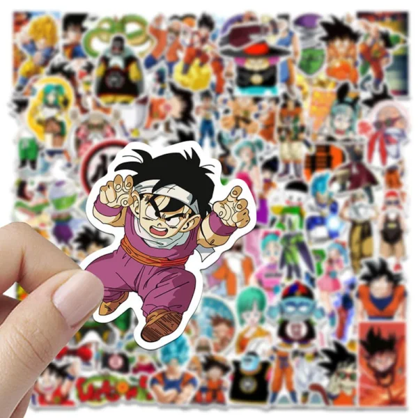 100Pcs Anime Dragon Ball Stickers for Kids Graffiti Skateboard Laptop Water Bottle Motorcycle Cartoon Sticker Toy Decals - Image 3