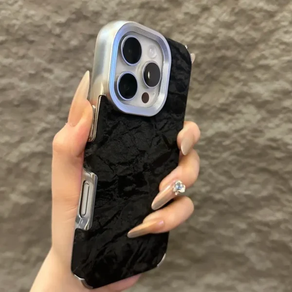 Soft Silicone Leather Snow Mountain Pattern Phone Case For iPhone 11 12 13 14 15 16 Pro Max Plus Shockproof Bumper Cover - Image 3