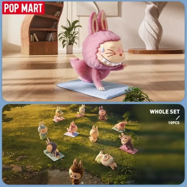 POP MART THE MONSTERS Lazy Yoga Series Blind Box Mystery Box Guess Bag Toys Doll Cute Anime Figure Desktop Ornaments Collection - Image 2