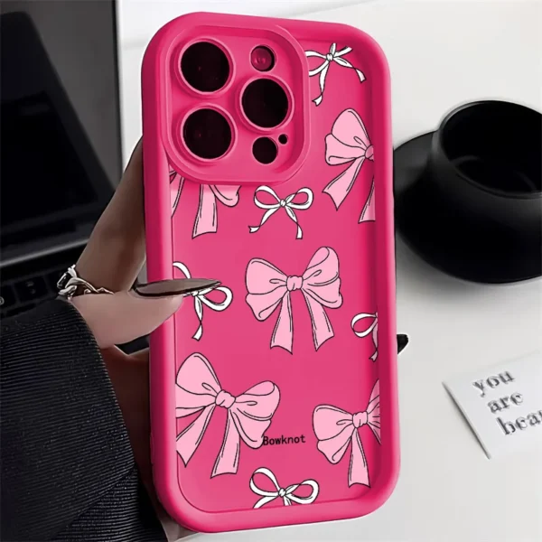 Cute Flower Phone Case For iPhone 16 Pro Case iPhone 13 11 14 15 12 17 Pro Max 16E XR 7 8 Plus SE Cartoon Frog Strawberry Cover - Image 5