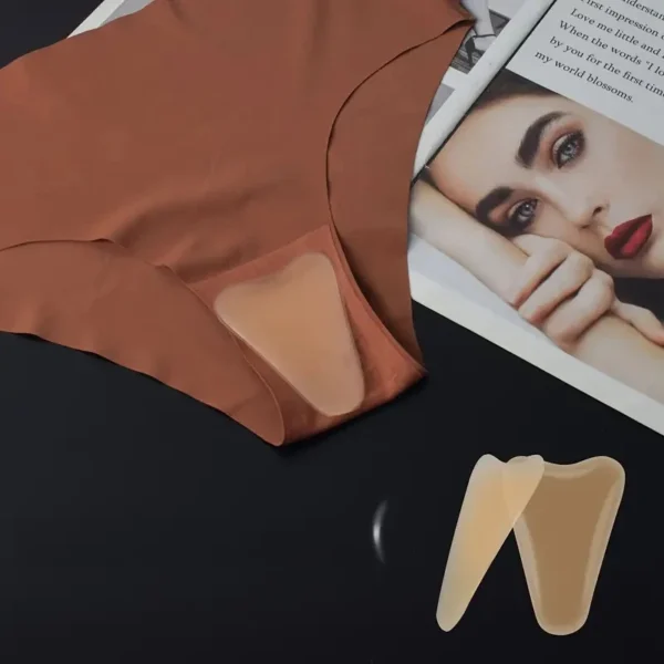Women Invisible Concealer Panties Silicone Reusable for Swimsuit Underwear Camel Toe Leggings Privacy Stickiness Self-Adhesive - Image 1