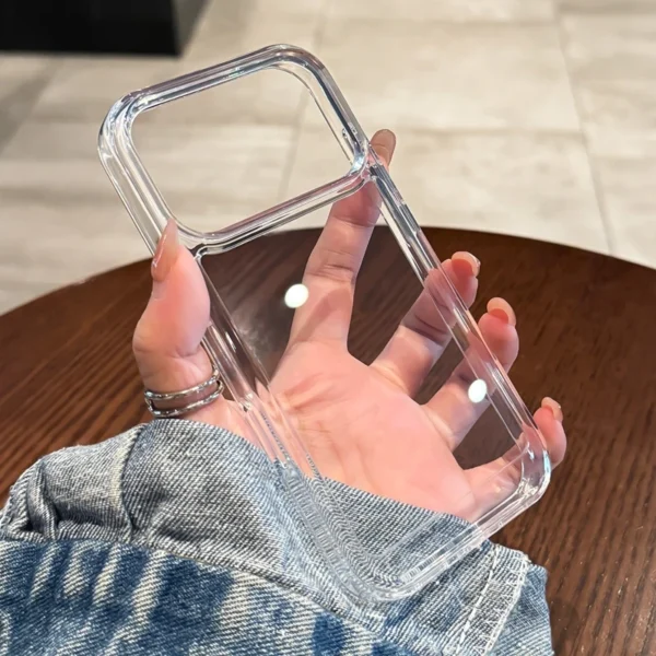 Luxury Transparent Acrylic Phone Case For iPhone 11 12 13 14 15 16 17 Pro Max Plus Air Shock Proof Bumper Clear Cases Cover - Image 6