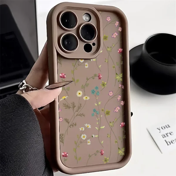 Cute Flower Phone Case For iPhone 11 Case iPhone 15 13 16 17 12 14 Pro Max XR X XS 7 8 Plus SE Anti-drop Shockproof Cover Funda - Image 3
