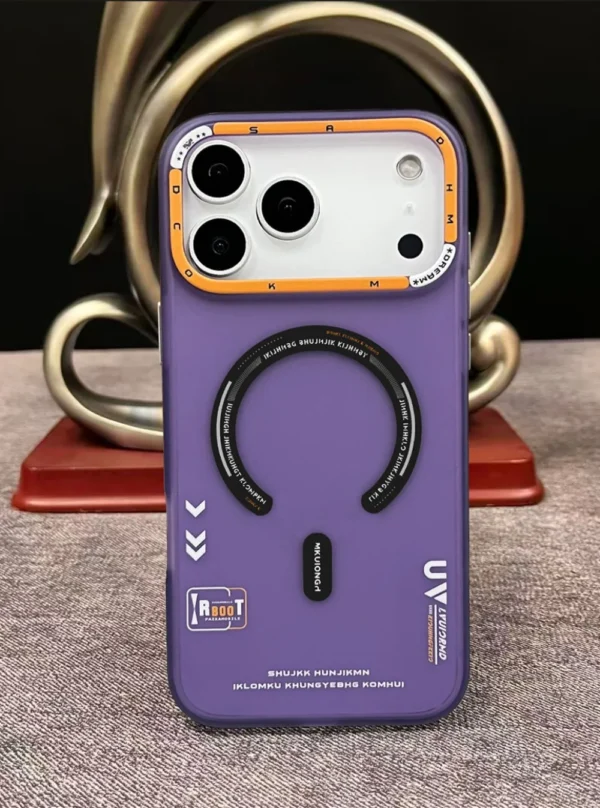 Matte Magnetic Phone Case For iPhone 17 Pro Max 17 17 Pro Magsafe Wireless Charge Frosted Back Metal Lens Frame Buttons Cover - Image 3