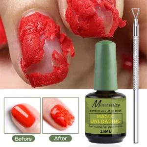 2pcs/Set Nail Magic Remover With Remover Tool Quickly & Easily Remove Gel Nail Polish And Poly Nail Gel Without Harming Nails