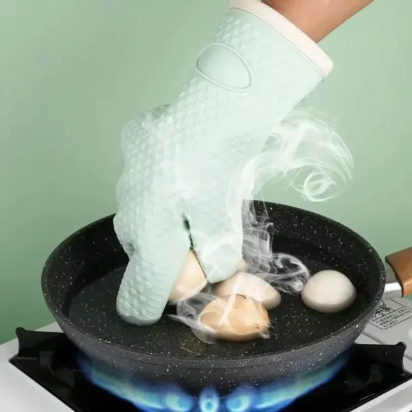 1 Piece Anti-Heat Hand Cover, Heat-Insulating Thickened Silicone, Specially Designed For Kitchen Ovens - Image 2