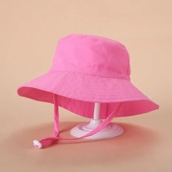 Children Hat Toddler Boys Girls Summer Cartoon Panama Sun Hat Baby Beach Fisherman Bucket Hat Kids Ear Cover Caps 0-8 Years - Image 4