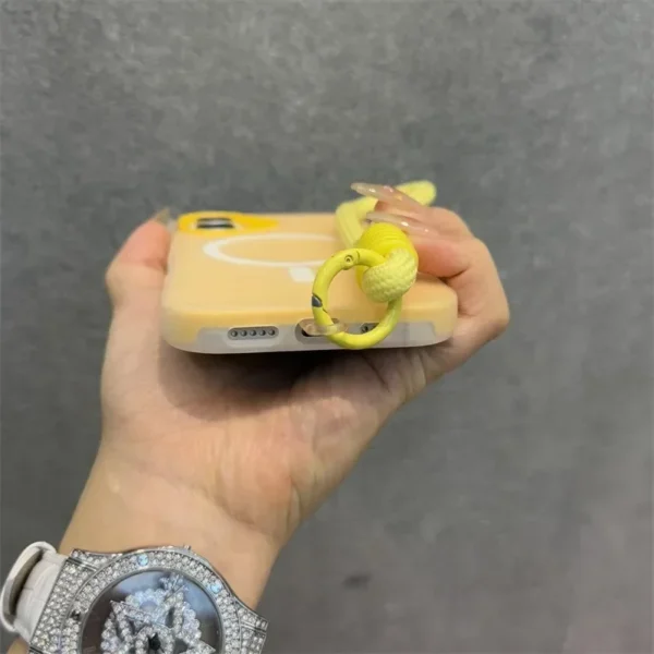 Luxury Soft With lanyard Silicone Magsafe Phone Case for iPhone 16 17 15 14 12 13 Pro Max Plus Wireless Charge Magnetic Cover - Image 6