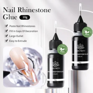 BORN PRETTY 10g Nail Rhinestone Adhesive Glue For Stick The Drill Tranparent Nail Glue Soak Off UV LED Nail Art Gel Varnish