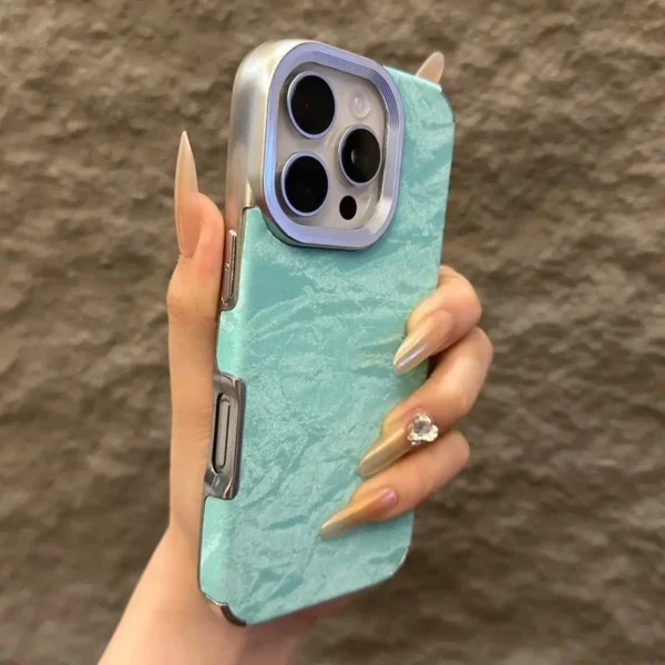 Soft Silicone Leather Snow Mountain Pattern Phone Case For iPhone 11 12 13 14 15 16 Pro Max Plus Shockproof Bumper Cover - Image 5
