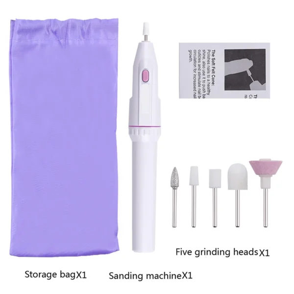 Nail Polisher MINI Electric Nail Drill Kit Manicure Pedicure Grinding Polishing Nail Art Sanding File Pen Tools Machine - Image 2