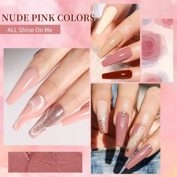 BORN PRETTY 10ml Gel Nail Polish Red Nude Pink Nail Gel Semi Permanent Solid Nail Gel Varnish Soak Off UV Gel for Base Top Coat - Image 4