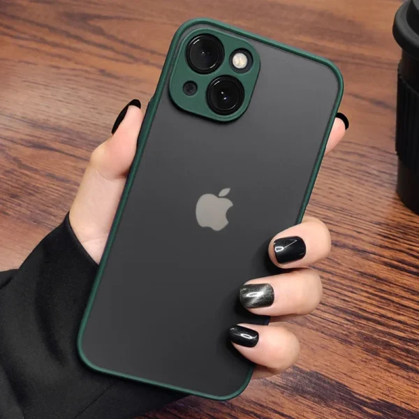 Luxury Shockproof Matte Phone Case For iPhone 15 14 13 12 11 16 Pro Max XR XS X 7 8 Plus Bumper Transparent Cover - Image 6