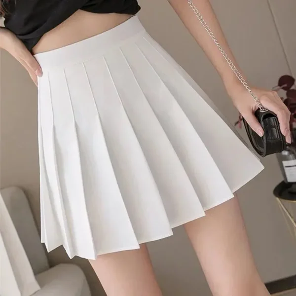 Mini Skirts Womens 2024 Summer Japanese School Pleated Skirts High Waist Kawaii Cute Pink Plaid Skirt Uniform Harajuku Jupe - Image 3