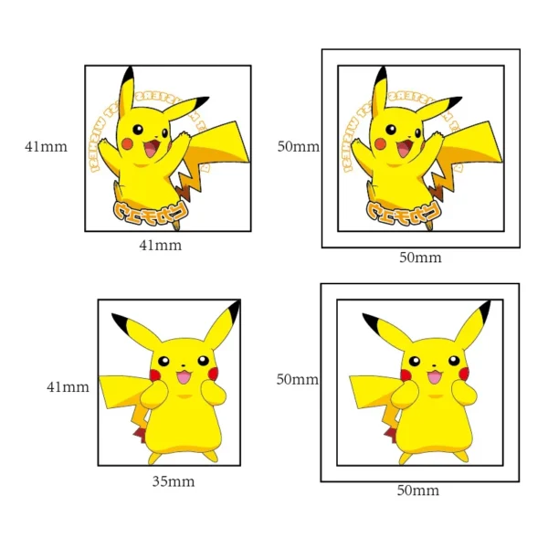 20PCS Pokemon Temporary Tattoo Stickers Children Pikachu Sticker Funny Cartoon Kids Girls Christmas Birthday Gift Reward Toy - Image 3