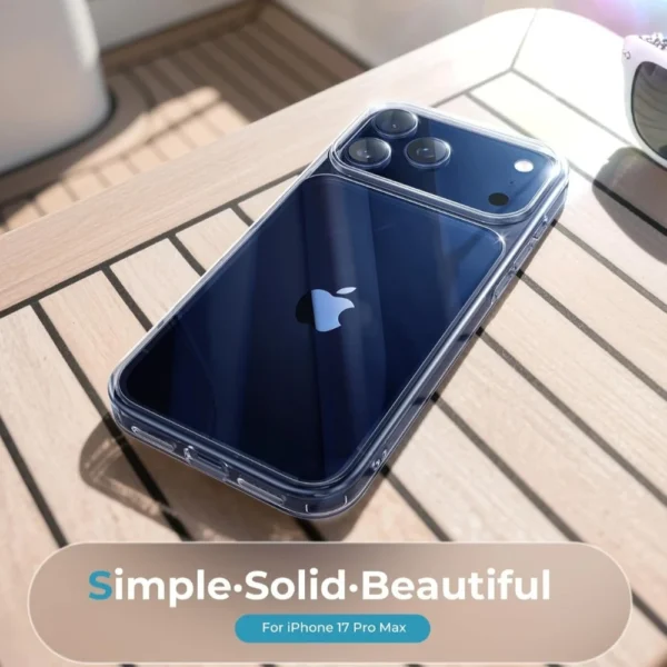 Crystal Clear Anti-Yellowing Transparent Phone Case for iPhone 17 Pro Max 17 Air 16 Pro 15 14 13 12 11 Shockproof Bumper Cover - Image 5