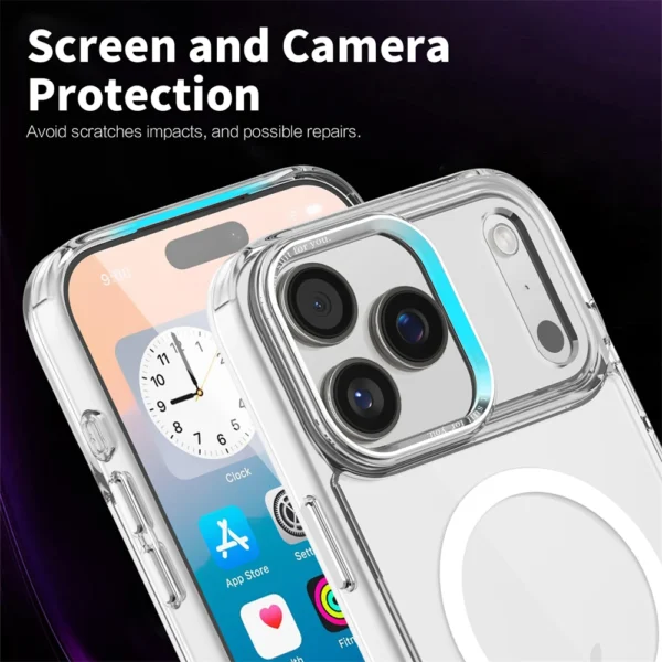 Luxury Anti-Yellow Strong Magnetic Case for iPhone 17 Pro Max Air 16 15 14 13 12 11 Magsafe Shockproof Wireless Charging Cover - Image 5