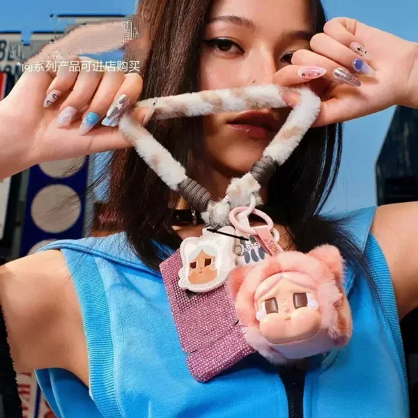 pop mart CRYBABY wild but cutie Series Mobile phone lanyard Blind Box Guess Bag Anime Figure Ornament Figurines Dolls Model Gift - Image 3