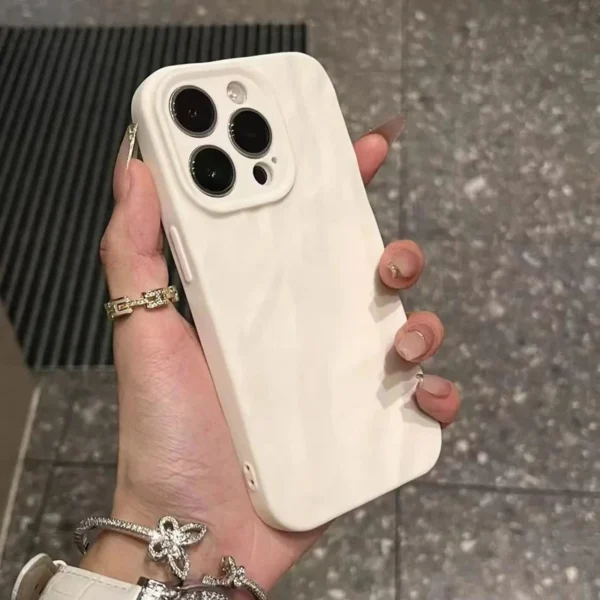Soft Silicone Fold Pattern Matte Phone Case For iPhone 11 12 13 14 15 16 Pro Max Plus X Xs XR Max Bumper Back Cases Cover - Image 5