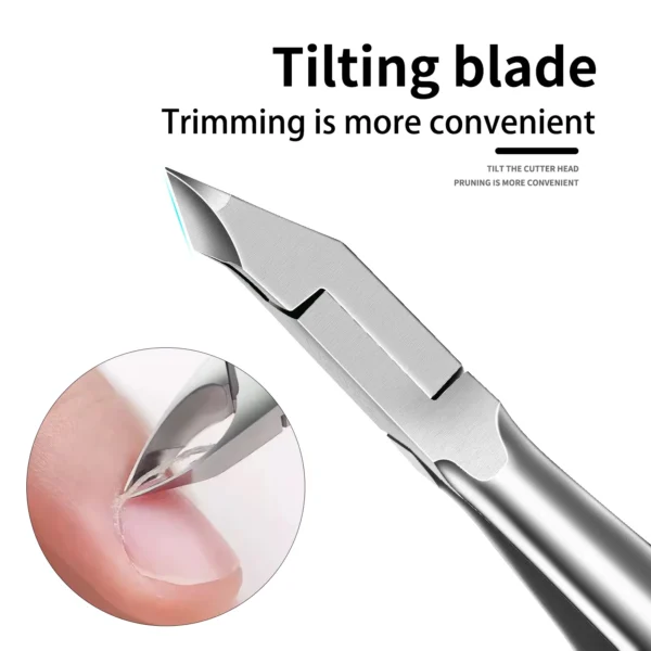 4/5 Pcs Professional Stainless Steel Nail Cutter Scissor Nippers Multi Function Cuticle Pusher Remover Nail Art Care Tools Kits - Image 4