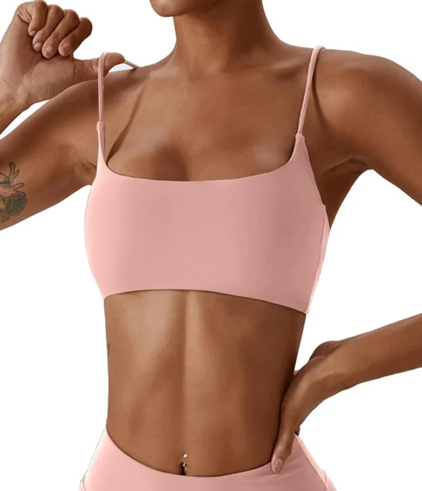 Super soft fabric back cross sports bra fitness top women's high-quality yoga clothes women's fitness running bra fitness yoga b - Image 5