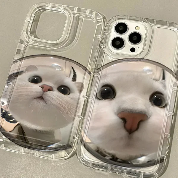 kf-Sfe7e31ffec5942069d7c0f7c2a67f4b5f Sunglasses Cat Dog Phone Case for iPhone 11 Case iPhone 16 15 14 13 12 17 Pro Max XR X 8 7 Plus SE Transparent Shockproof Cover - Image 1