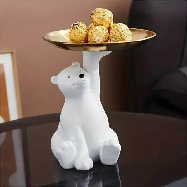 Creative Polar Bear Seated Position Tray Storage Accessories That Can Store Keys Decorations for Friends Birthday Gifts - Image 7