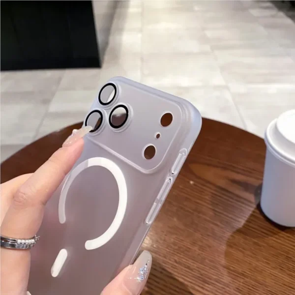 Luxury Ultra Thin Matte Clear For Magsafe Case for iPhone 17 Air 16 15 14 13 11 12 Pro Max Plus Magnetic Wireless Charge Cover - Image 5