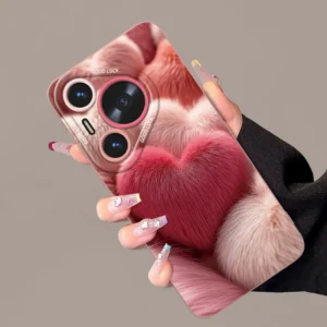 [Imported liquid silicone] Furry love is suitable for Huawei pura80 mobile phone case pura80pro new goddess p80ultra super hot p70pro temperament p60 all-inclusive p50 soft case