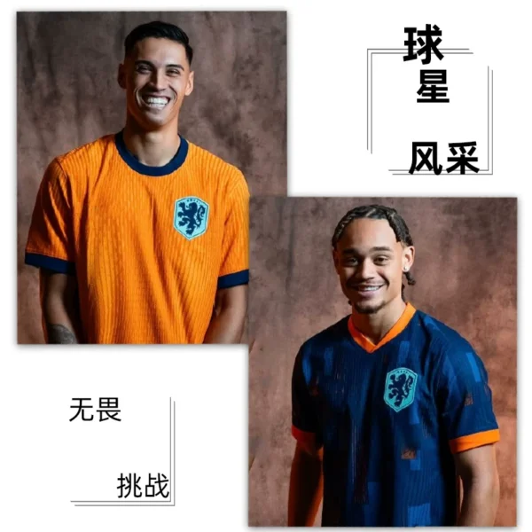 Netherlands Jersey National Team Home and Away Robin van Persie European Cup Match Training Football Suit Suit Men's Customized Women's Style - Image 2
