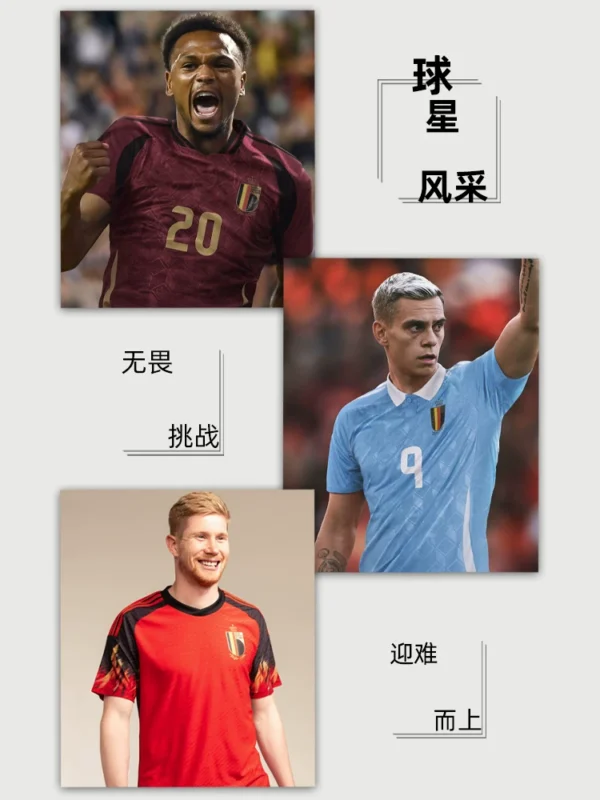 European Cup Belgium Jersey National Team Game Training De Bruyne Hazard Football Suit Men's Customized - Image 2